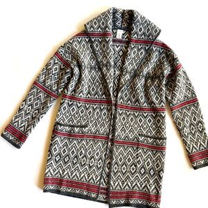 Geometric Patterned Cardigan